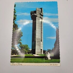 Tower of History Sault Ste Marie Michigan Postcard John Penrod Hiawatha Card Co